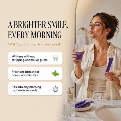 Natural Vegan Purple Whitening Mouthwash