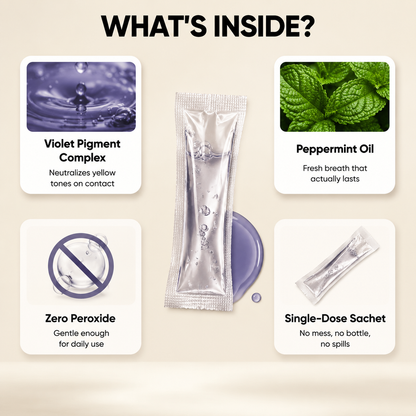 Natural Vegan Purple Whitening Mouthwash