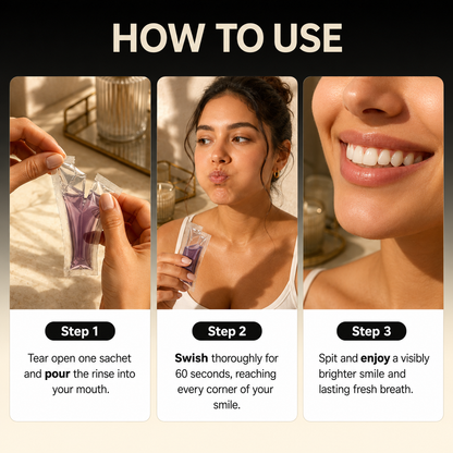 Natural Vegan Purple Whitening Mouthwash